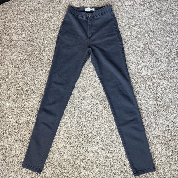 American Apparel Easy Jean, High Waisted, Gray, Small - Picture 2 of 7